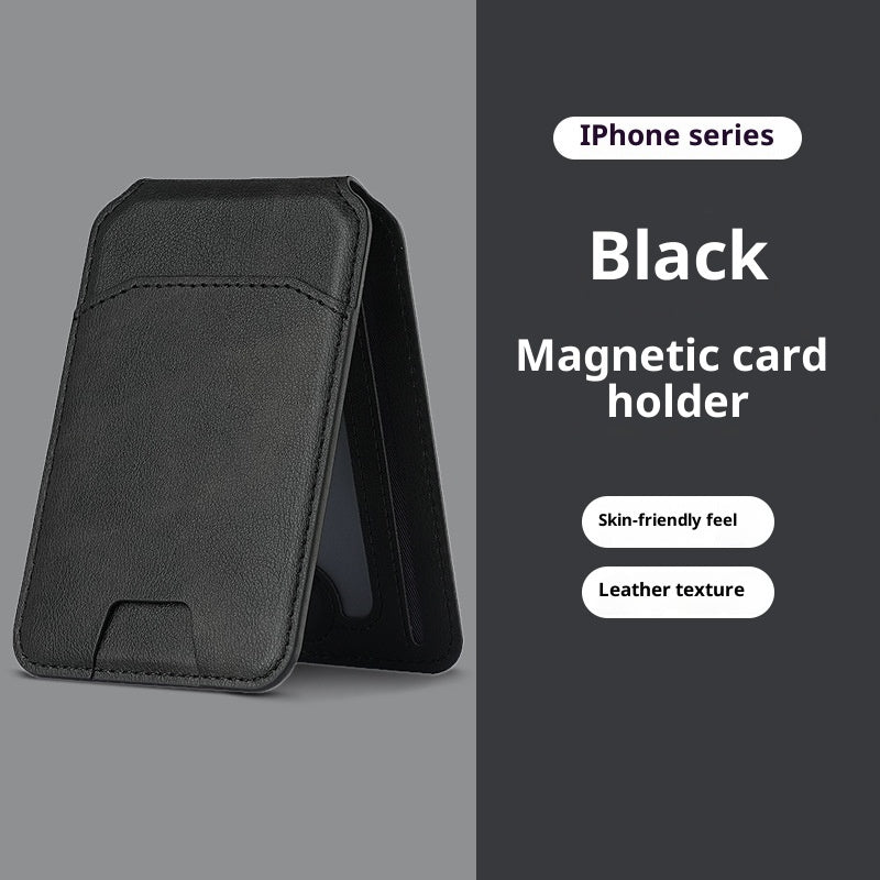 Mobile Phone Holder Card Bag With Multiple Pairs Of Suction Folding Function Magnetic Suction Card Cover