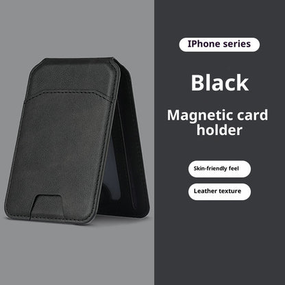 Mobile Phone Holder Card Bag With Multiple Pairs Of Suction Folding Function Magnetic Suction Card Cover