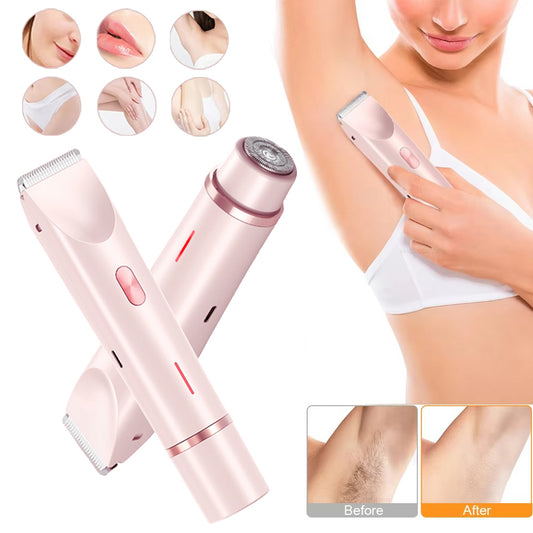 2 In 1 Hair Remover Women's Double Head Shaver