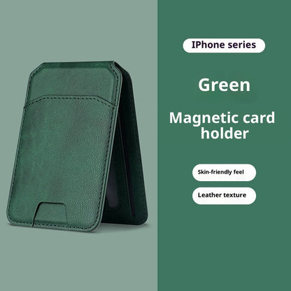 Mobile Phone Holder Card Bag With Multiple Pairs Of Suction Folding Function Magnetic Suction Card Cover